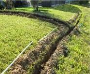 we trench new irrigation lines