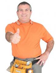 Sprinkler repair man in Citrus Heights California gives the thumbs up